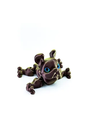 Фигурка 3D с кнопкой Бульдог Бруно (пластик) (9х7) (09006999) 3114669