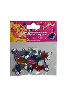 Материал для аппликации Модное волшебство из стразов (MU80232-s/WHJ) (40шт) (WINX Club) (упаковка)