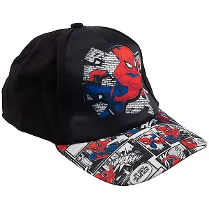 Кепка детская Человек-Паук Spider-man (текстиль) (размер 52-56) (20х15х9)