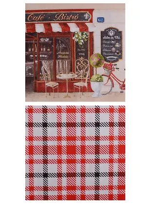 Набор салфеток для декупажа Бистро - 2 шт. 2657420