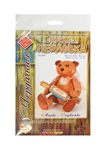 ПЧ-503 Набор д/созд. текстильной игрушки Мишка-Сладкоежка (высота сидя 18,5см/стоя 26см) (Чердачная) (упаковка)