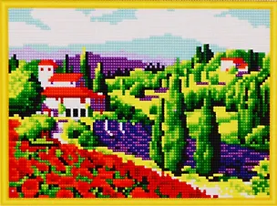 Набор для творчества, Алмазная мозаика Прованские луга (блест.) 22*32см, (15цв.) AS22004 2798168