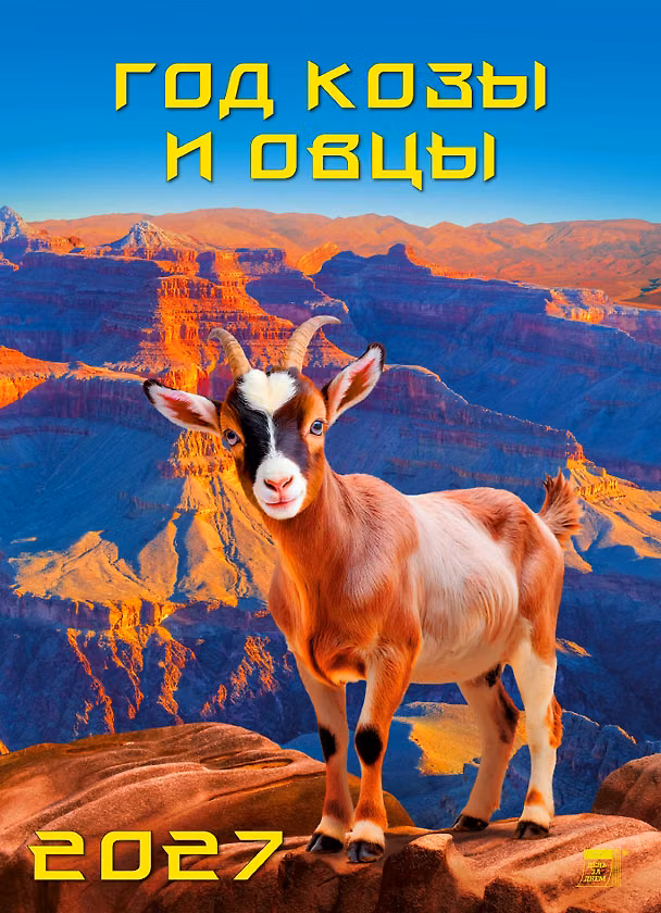 Календарь 2027г 250*345 «Год козы и овцы» настенный, на спирали 3169573 — 1