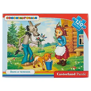 Пазл Castorland №12315 Волк и теленок 120эл. 32*23см 2661616