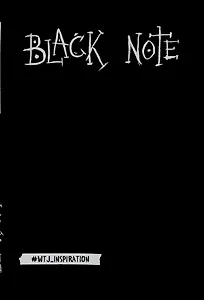 Комплект. Black Note. Креативный блокнот с черными страницами (твердый переплет) + Комплект из 2-х белых ручек и белого карандаша WTJ_INSPIRATION