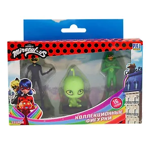 Miraculous фигурки: Вайзз, Суперкот, Карапас, (4,1х16х13), (MLB2021-D)