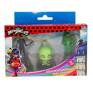 Miraculous фигурки: Вайзз, Суперкот, Карапас, (4,1х16х13), (MLB2021-D) 3078222