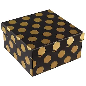 Подарочная коробка «Золото на чёрном», 17 х 17 см