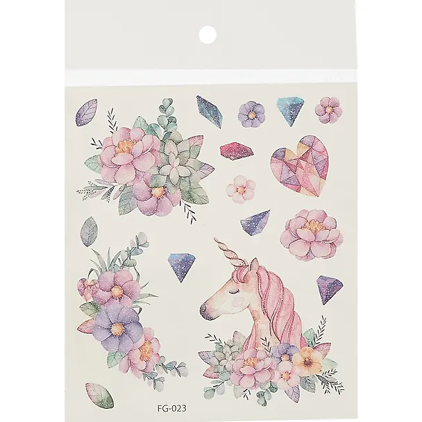 Тату с блестками (микс) 12*10,5см 2727851 — 1