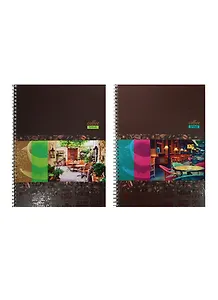 Тетрадь А4 80л кл. "Coffee break" евроспираль, 7БЦ, мат.ламин., выб.лак., ассорти, БиДжи