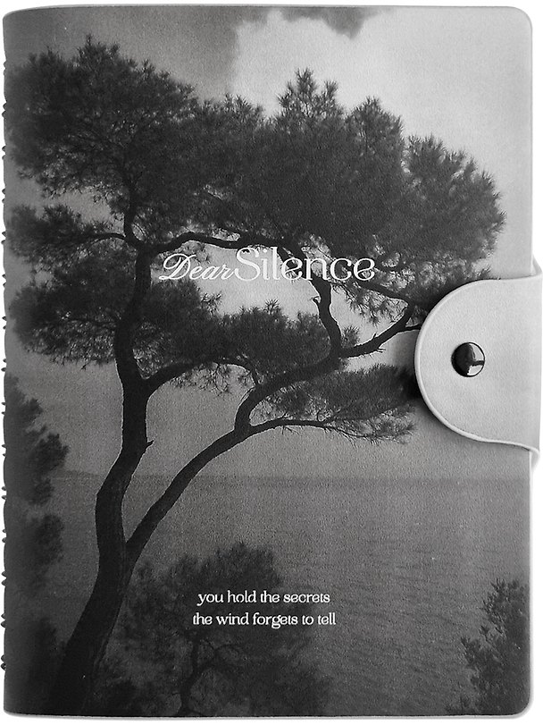 Ежедневник дат. 2027г. А5 160л 140*200 "Silence. Дерево" иск.кожа, мягк.переплет, полускр. спираль, шелкография, клапан на кнопке 3172400 — 1