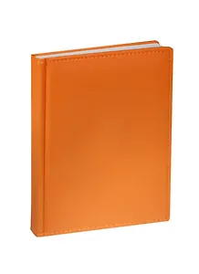 Ежедневник недат. А5 136л "VELVET" оранжевый, иск.кожа, ляссе, Bruno Visconti