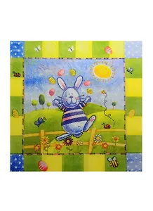 Салфетки бумажные Зайчик (1020494) (33х33см) (набор/20шт.) (Страна Карнавалия) (упаковка)