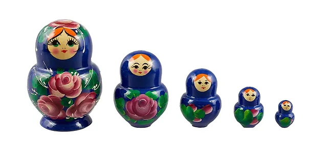 Матрешка-фонарик 5 в 1 (Цветы) (12см) (М05-0012-1АУ) 3050019 — 4