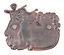 Магнит металл Нальчик Горы-Лезгинка (медь) (Нальчик) (027-3CU-143K4) — 3124698 — 3