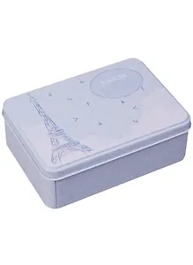 Шкатулка Эйфелева башня на голубом фоне (14х10х5) (металл)