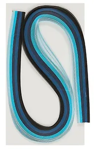 Бумага для квиллинга в пакете с подложкой (3mm) (120 листов) (52cm) оттенки синего