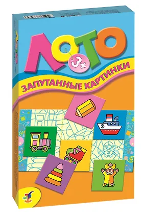 Лото мини Запутанные картинки (2259) (3+) (коробка) 2344343