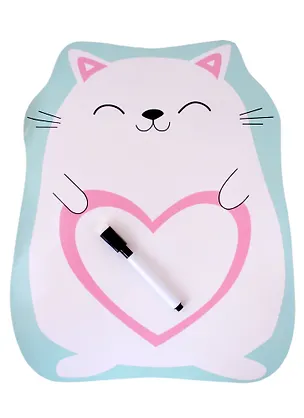 Доска маркерная 20*20см "Кошечка" с маркером 2927315