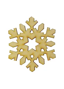 Фигурка Снежинка-34 (151914) (87х75х3мм) (игрушка из дерева) (упаковка)