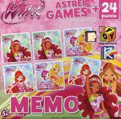 НИ Винкс Мемо (8454) (+24 puzzle) (5+) (коробка) 2388634 — 1