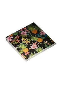 Салфетки (20шт/уп) Цветы на черном фоне (11-01662-L2)