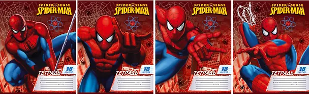Тетрадь в линейку Disney «Spider -man» в ассортименте, 18 листов 225360 — 1