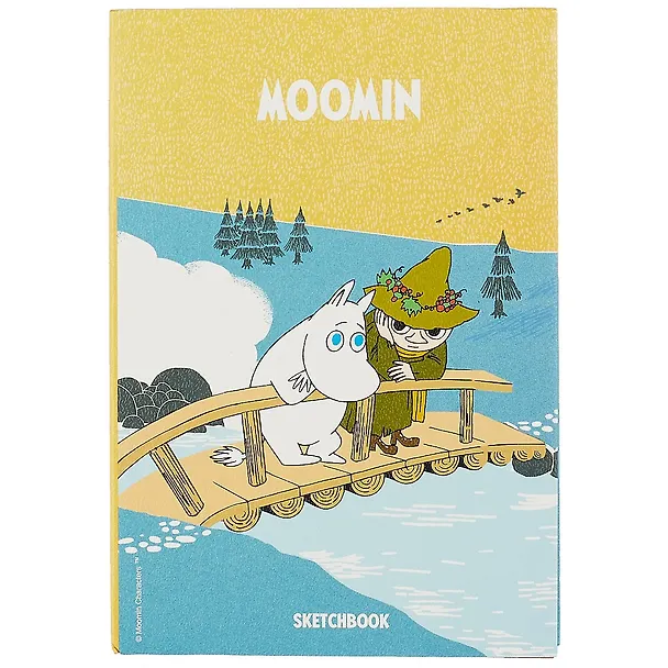 Скетчбук MOOMIN Муми-тролль и Снусмумрик на мосту (112л) (14,5х21) 2906668 — 1