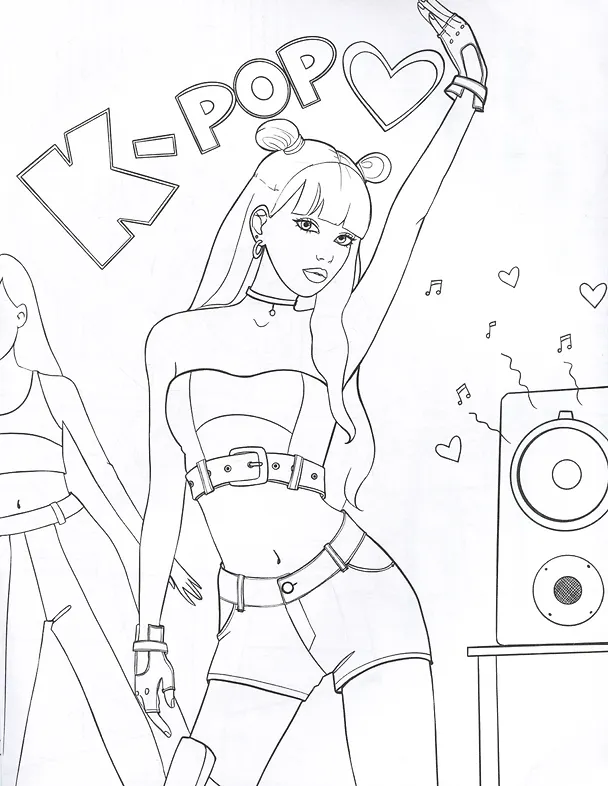 Книга K-POP раскраска (Д. Салихова) — 3