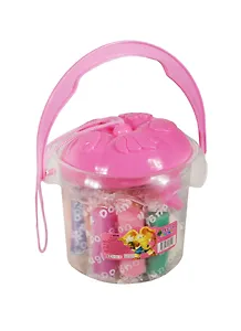 Тесто для лепки (2117) (16 цветов + формочки) (3+) (ведерко)