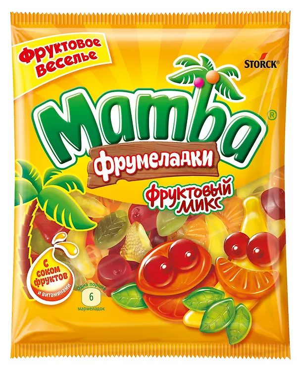 Мармелад жевательный Мамба, Фруктовый микс, 72г 2940136 — 1
