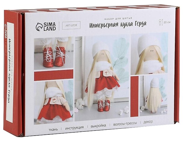 Набор для шитья Арт Узор. Интерьерная кукла «Герда» 2939828 — 1