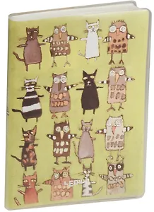 Записная книжка А6 80л кл. "Kathy`s animal" карт.обл., с ПВХ-обложкой, тонир.внутр.блок, LENWA