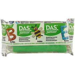 Паста для моделирования DAS Junior, светло-зелёная, 100 грамм