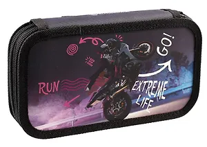 Пенал 2 отделения "Прыжки вперед" 19*10,5 см