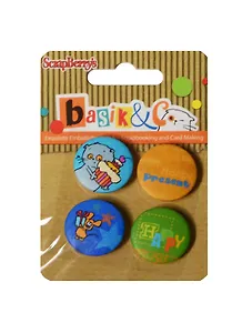 Набор фишек из металла №2 Новые приключения Басика (SCB340001002) (4шт) (упаковка)