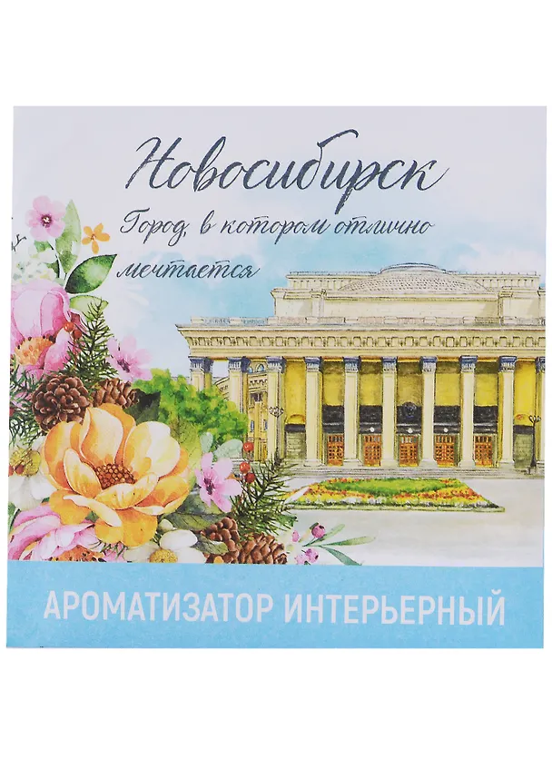 ГС Ароматизатор в конверте Новосибирск зелёный чай (11х11 см) 2956379 — 1