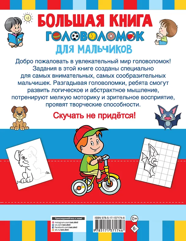Книга Большая книга головоломок для мальчиков (Валентина Дмитриева) — 2