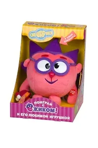 Игрушка, Смешарики, Ежик с божьей коровкой, мягкая, звуковая