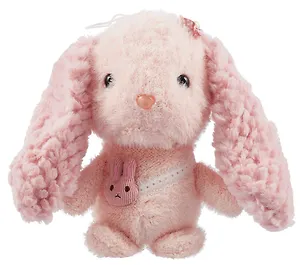 Мягкая игрушка Зайка волнистые ушки розовый 3093857