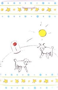 Чехол для карточек Маленький принц Лис, Принц и роза на белом фоне со звездами (ДК2017-086)