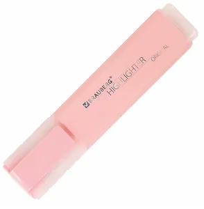 Текстовыделитель Brauberg, Original Pastel, пастельный розовый 1-5 мм