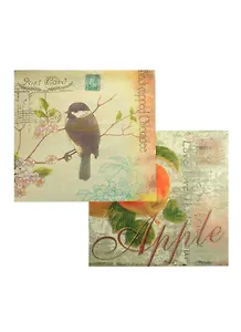 Набор салфеток для декупажа Птичка/Яблоки на ветке (551152/335384) (3/9000024761698)