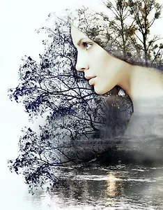 Холст с красками по номерам "Богиня природы", 30 х 40 см