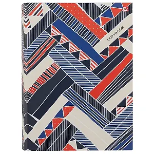 Тетрадь на кольцах в клетку Listoff, "Разноцветный узор", 120 листов