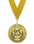 Медаль подарочная С юбилеем 25 лет (med02-092) 2307071