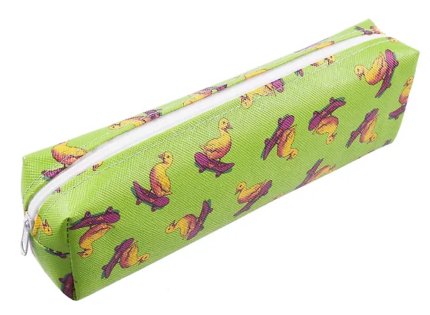 Пенал-косметичка "Утка на скейте", PU 3075396 — 2