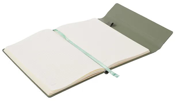 Книга для записей А5, 100 листов в клетку, на магните, зеленая, Schiller 3110787 — 7