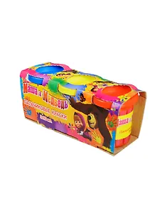 Набор д/творчества Краски пальчиковые "Маша и медведь" (3*50мл) 17412