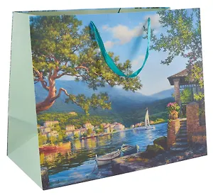 Пакет А3+ 40*50*25 "Пейзаж" нейтр., бум.мат.ламинат